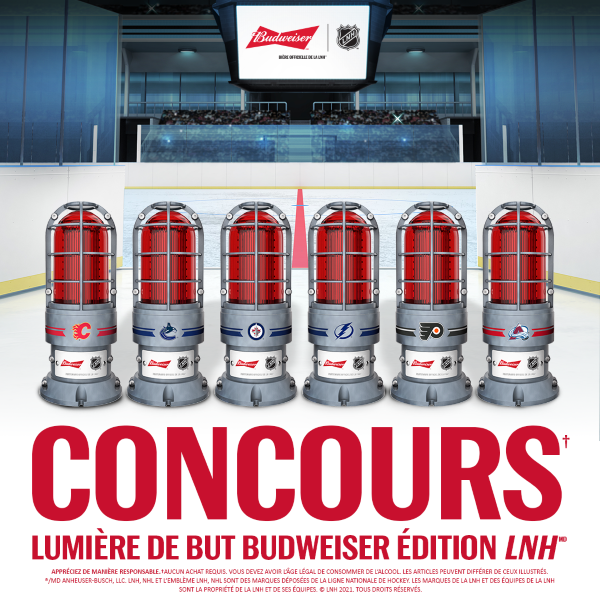 Concours Gagnez une Lumière de bud LNH de l Concours Gagnez Une Lumière De Bud Lnh De L
